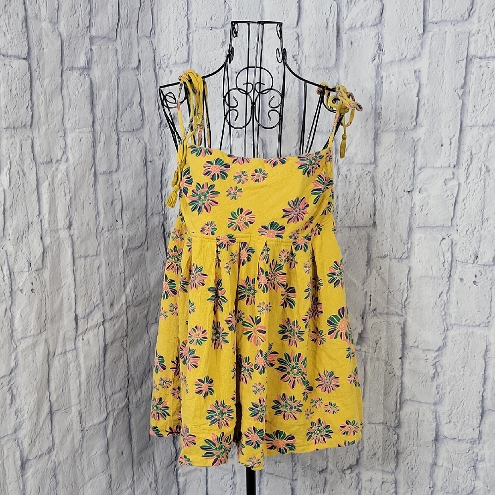 FREE PEOPLE Indigo Molly Boho Tunic Top Small